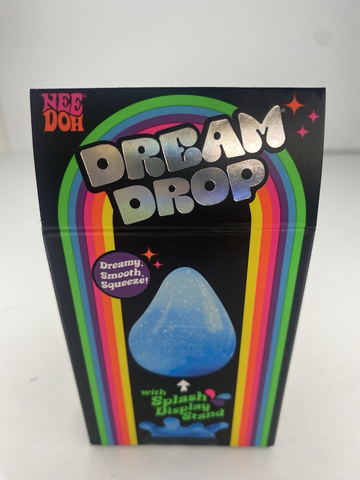 NEW NeeDoh Dream Drop Blue Glitter Squishy Squeeze Fidget Toy Schylling