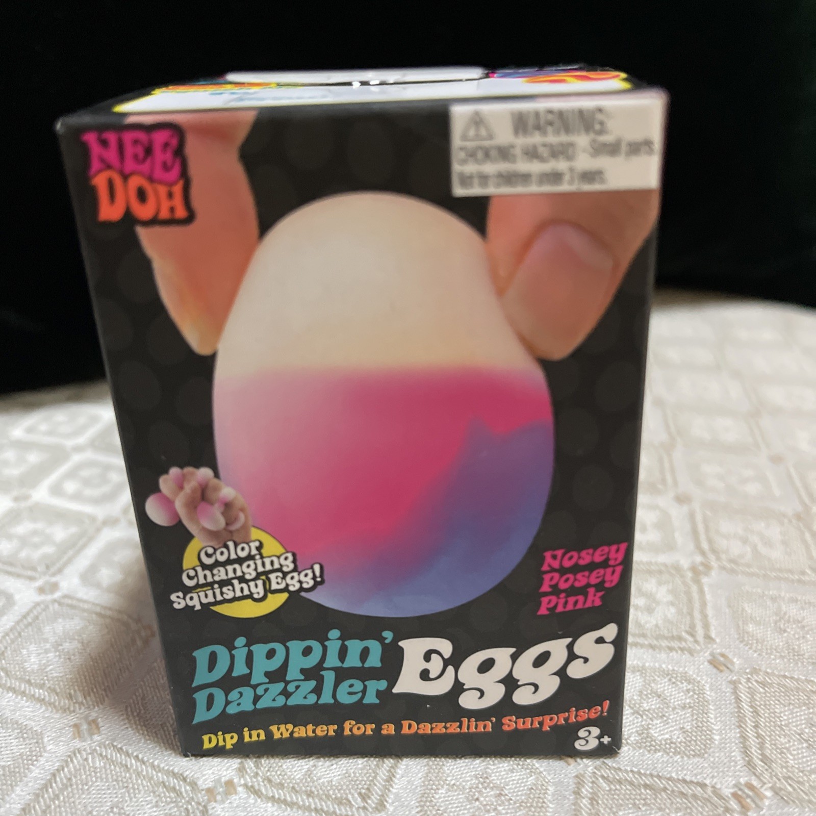 NeeDoh Dippin Dazzler Eggs Nosey Posey Pink Easter Changing Egg Viral TikTok New