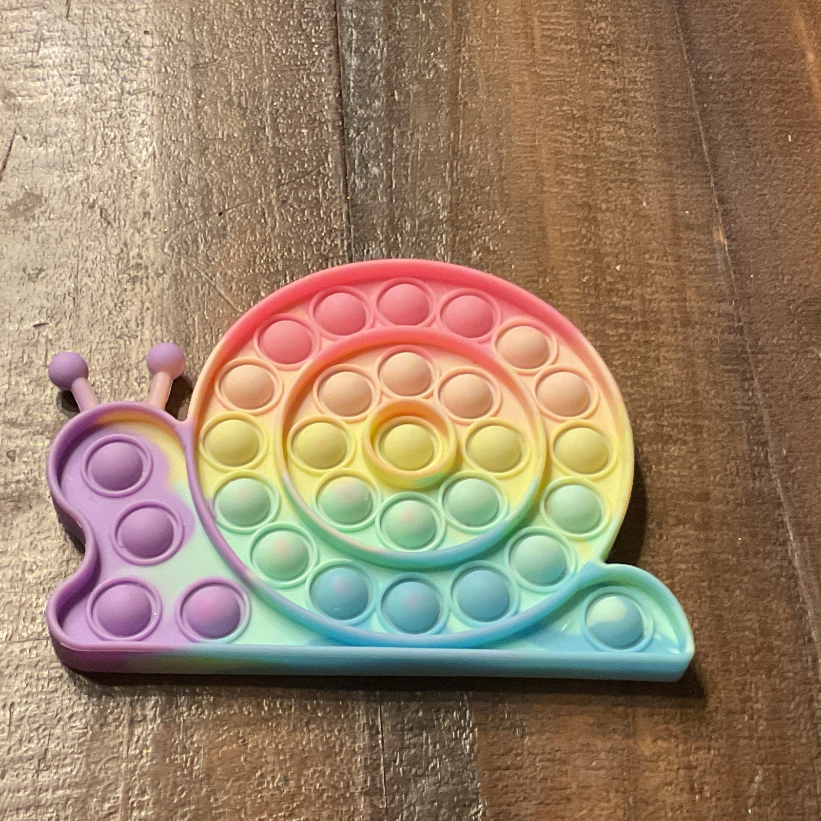 Snail Shape Rainbow Pop It Fidget Tactile Sensory Toy Ages 4-11