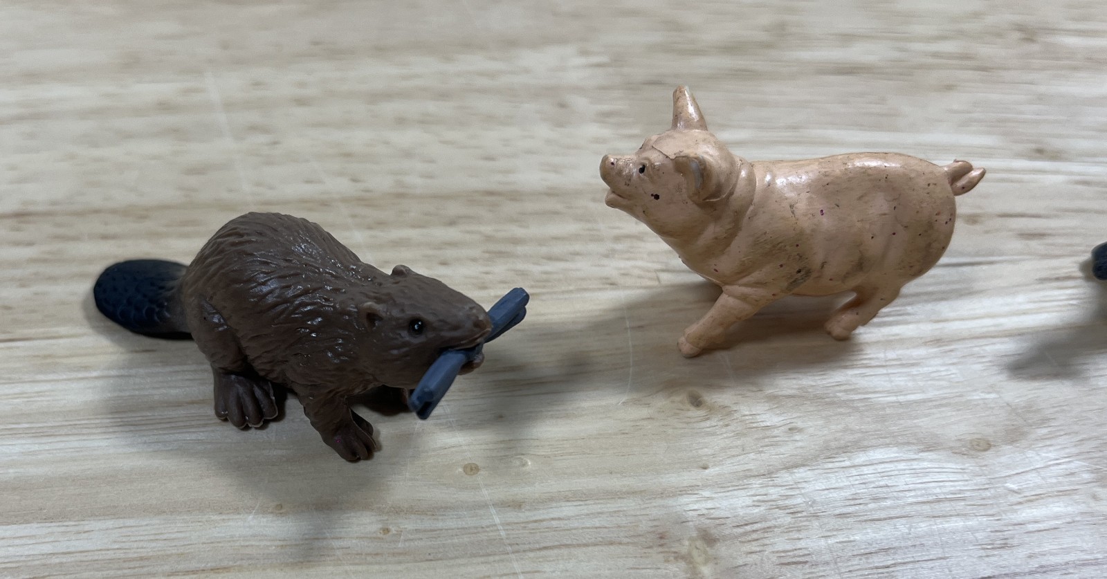 Safari Ltd – Spider Monkey – Pig – Anteater – Beaver- Figurine Toy – Lot Of 4