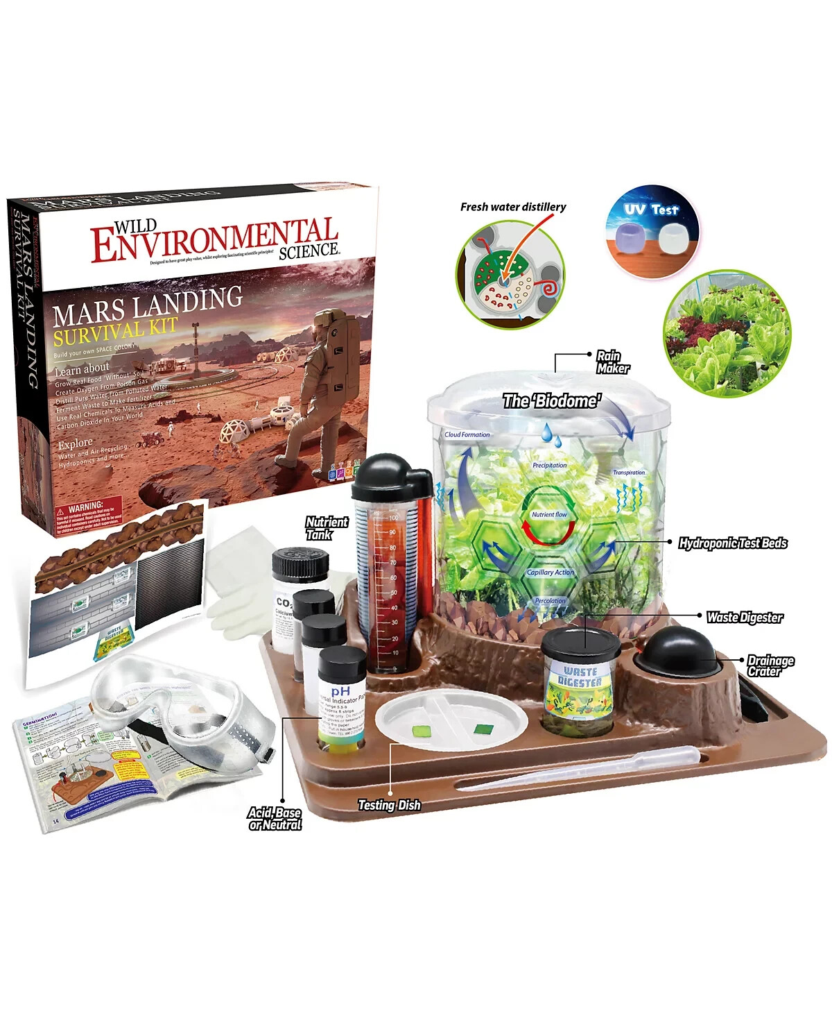 Wild Environmental Science Mars Landing Survival Biome Kit STEM Lesson NIB