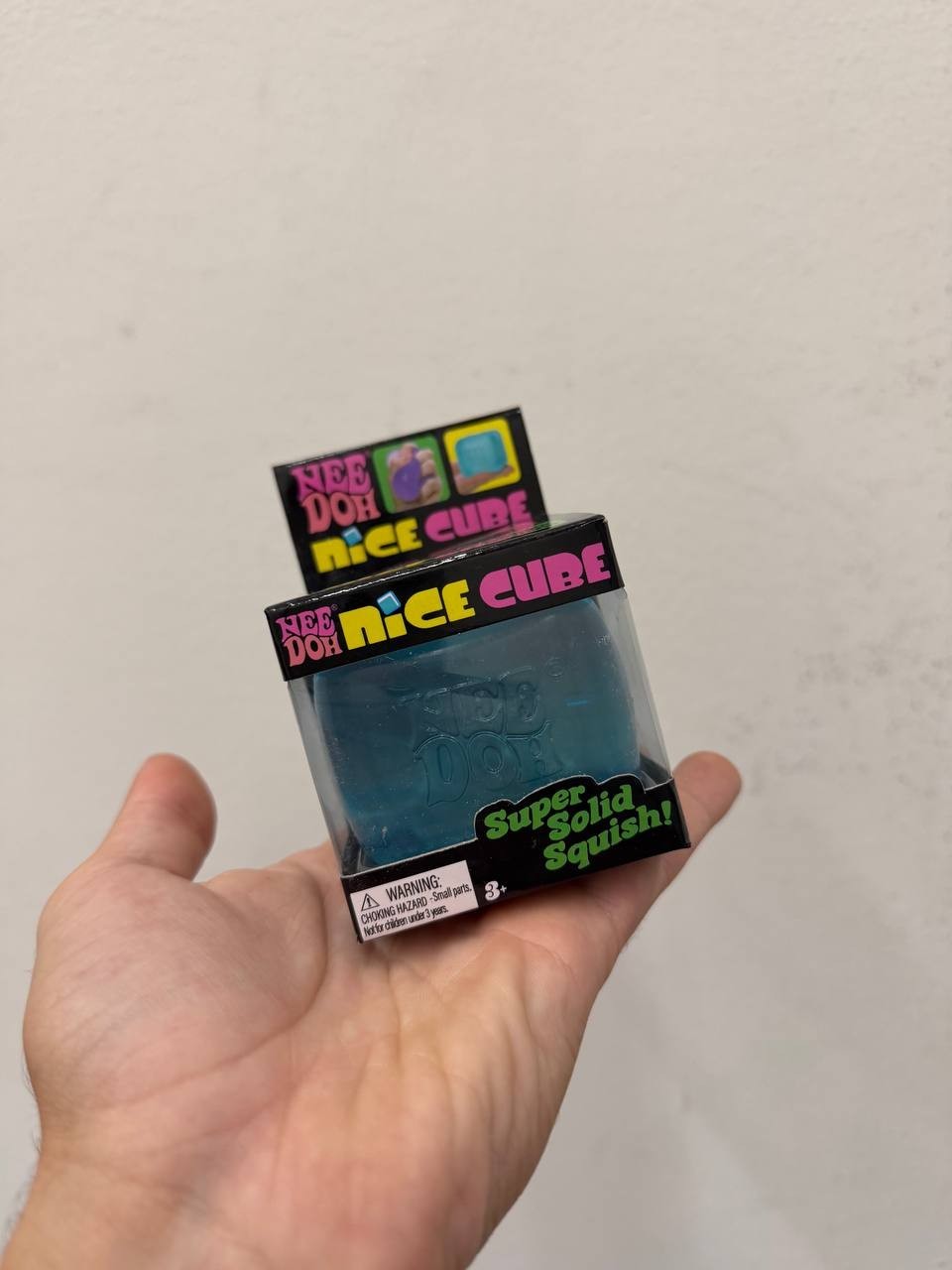 NeeDoh Nice Cube Super Solid Squish Blue