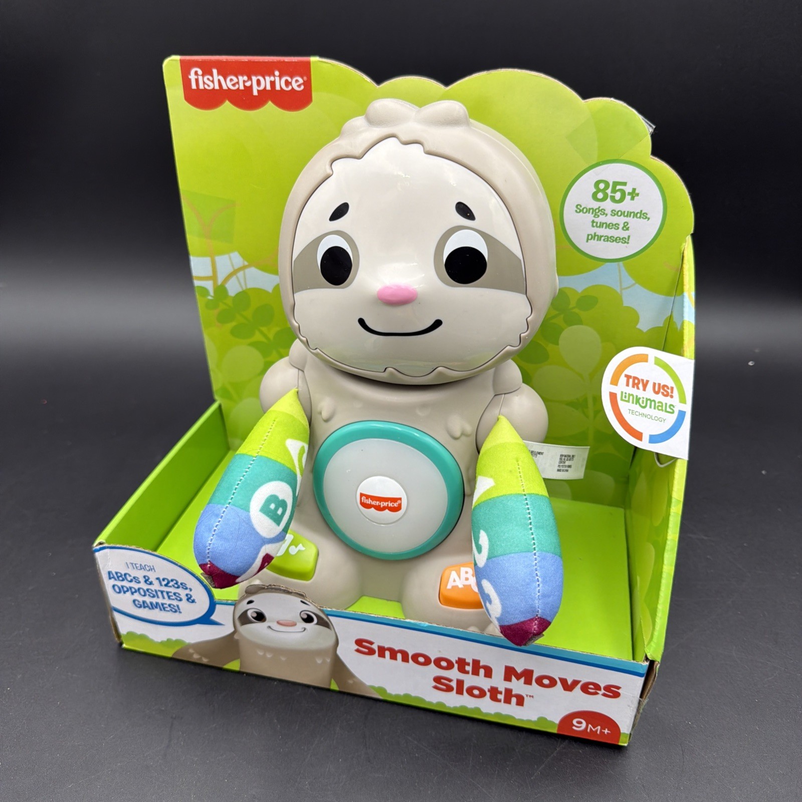 Fisher-Price Linkimals Learning Toy Smooth Moves Sloth With Music and Lights NEW