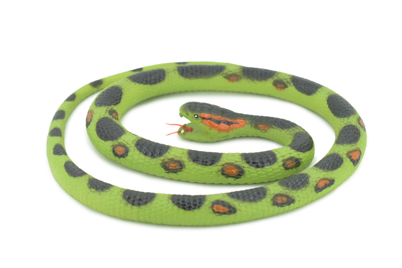 Anaconda Snake Toy, Rubber Snake, Realistic Painted Model, Gift, 42″ WR24 BB316