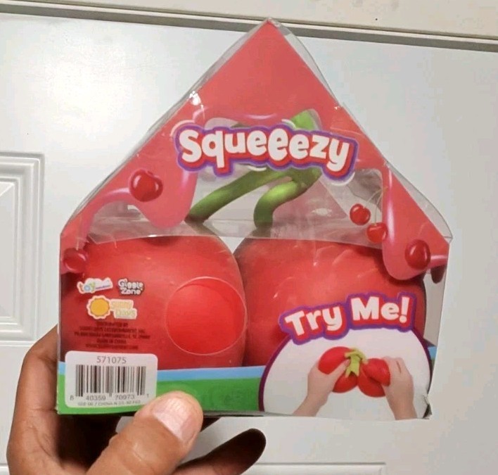NEW Squishy Sunny Days Toymendous Cherries 5.5 Inch Squeezy Cherry Rare Viral 🍒