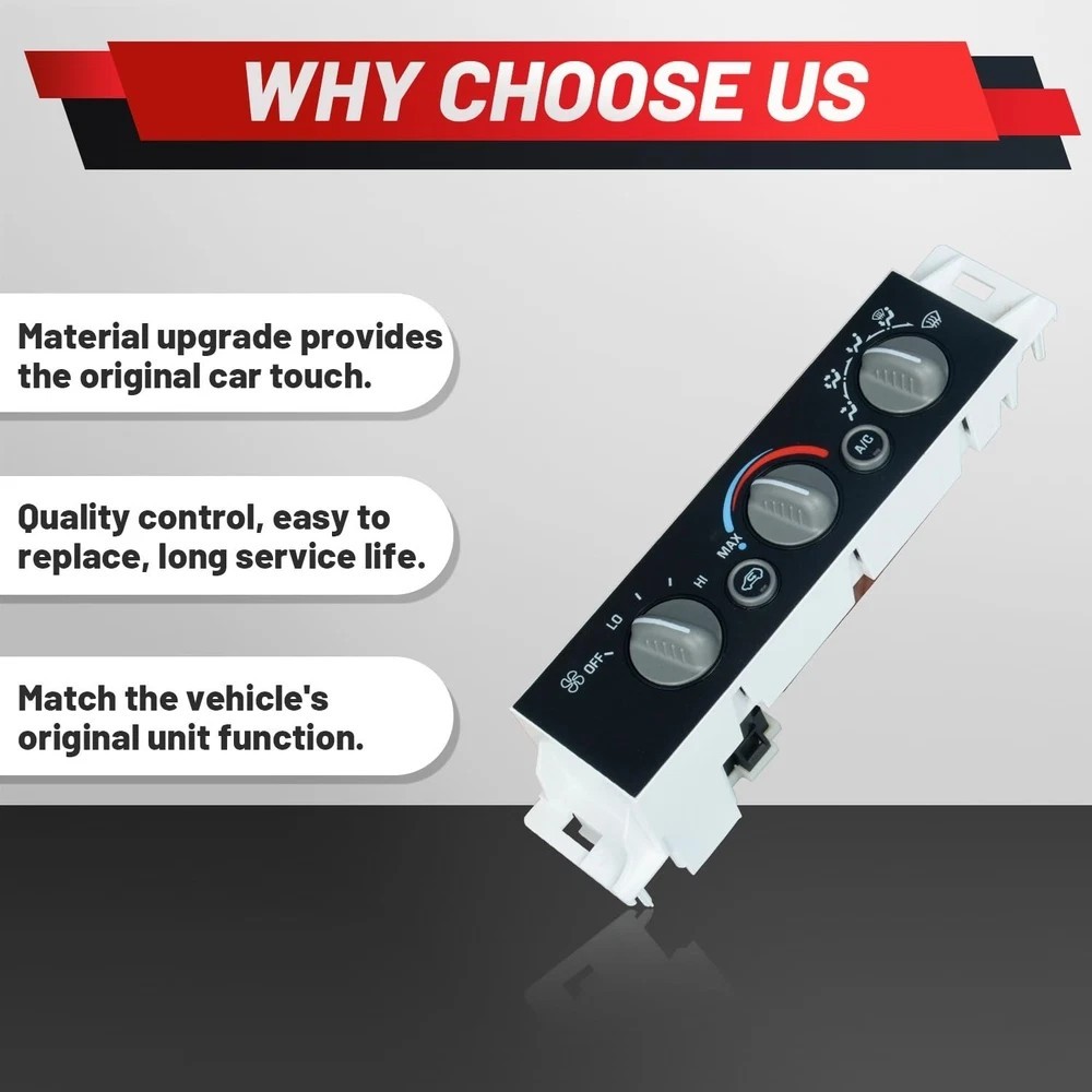 Upgraded AC Heater Climate Control Module Compatible with Chevrolet GMC C1500…
