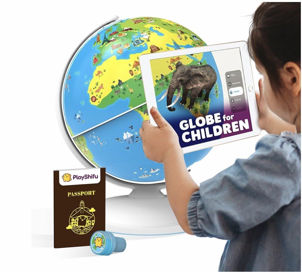 Colorful Interactive Tech Powered World Globe for Kids 4+ Educational STEM