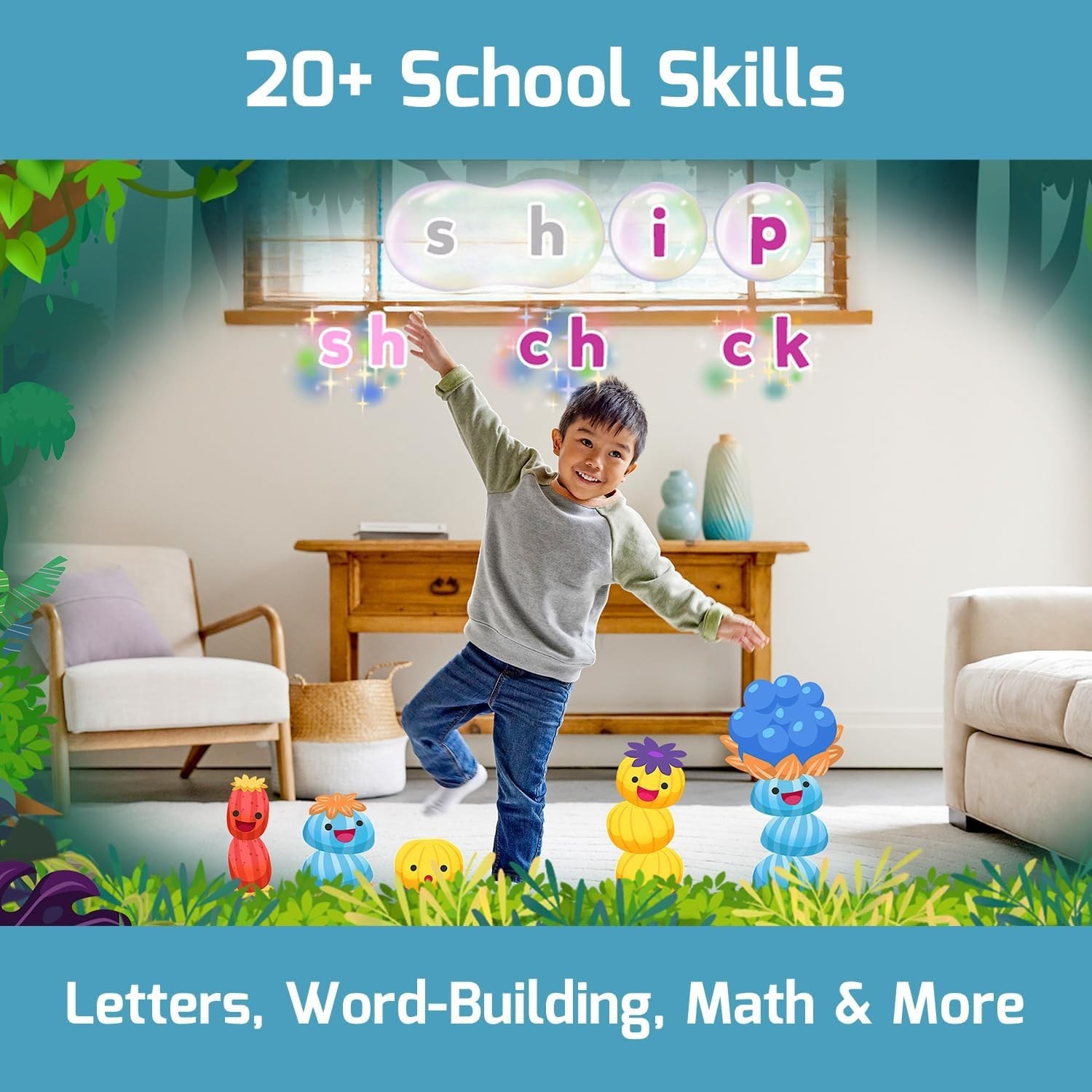 Interactive Motion Game System for Kids – 25 Learning Adventures Included