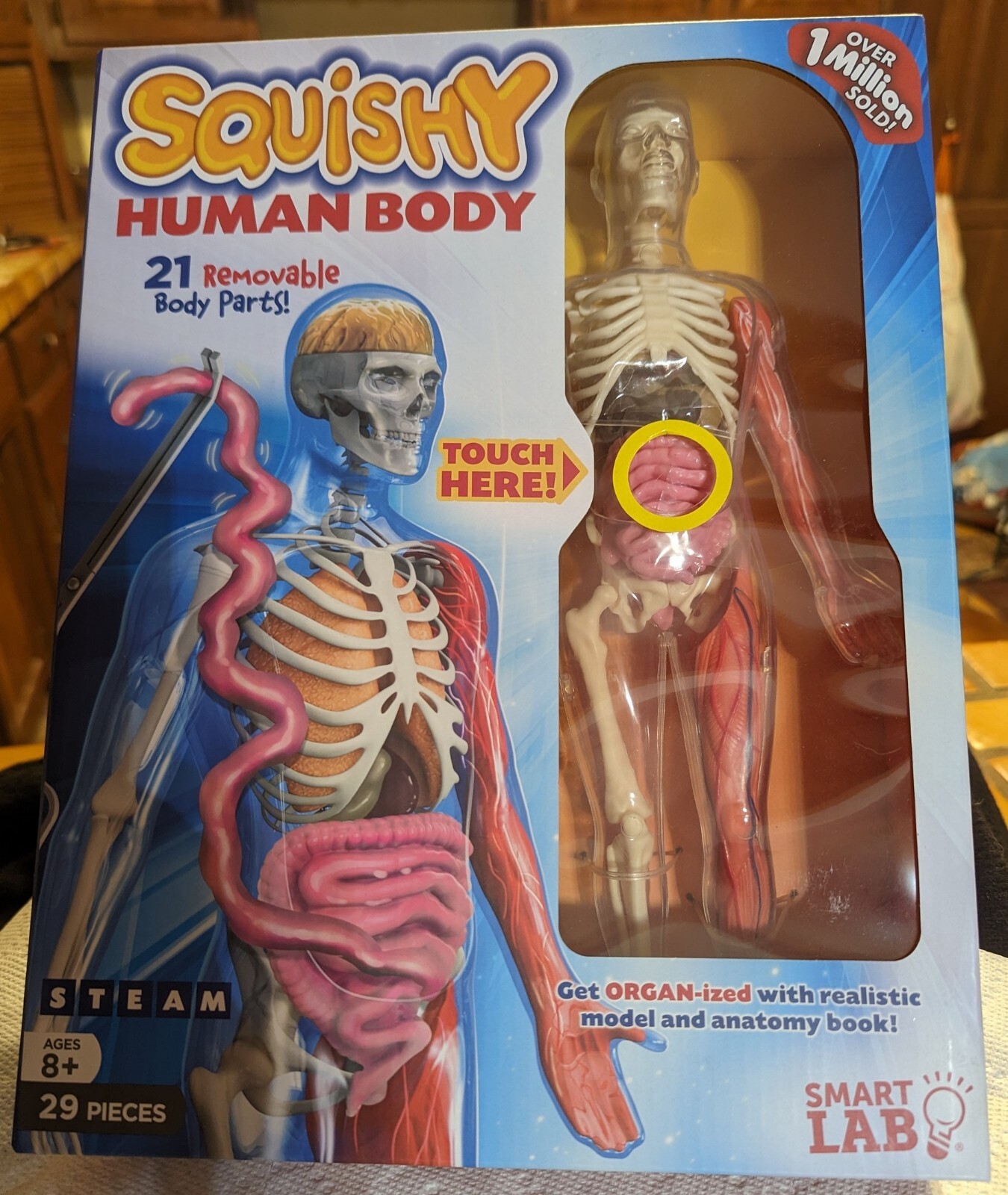 Smart Lab Toys Squishy Human Body 21 removable body parts ~NEW in box~