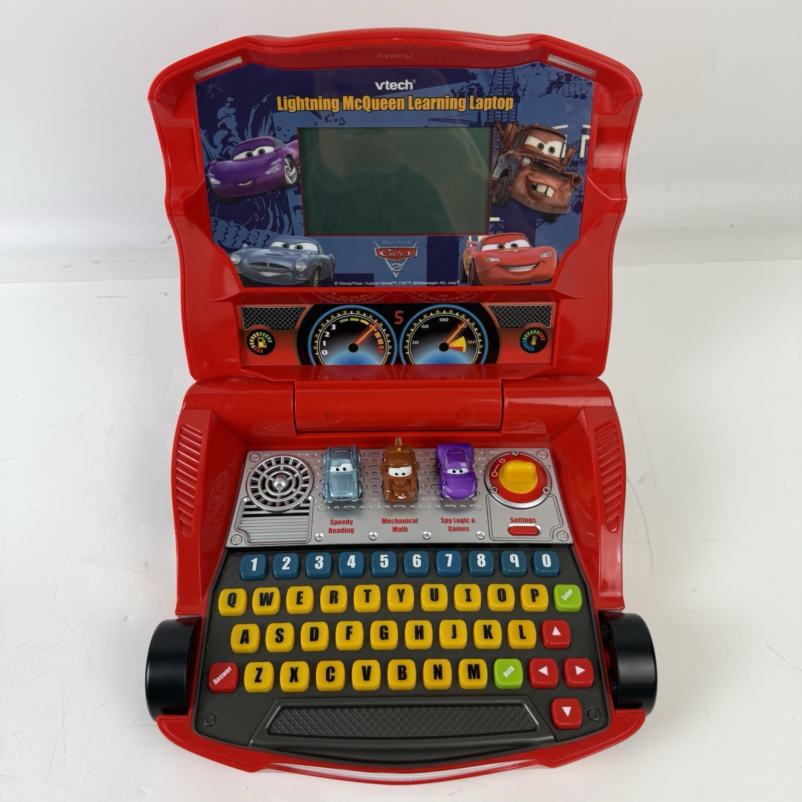 VTech Disney Pixar Cars 2 Lightning McQueen Learning Laptop Tested Works