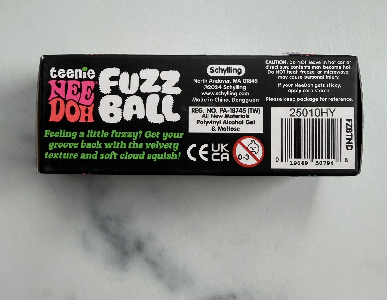 NeeDoh Teenie Fuzzball Velvet Squeeze Toy 3 Pack Random Colors 100% AUTHENTIC