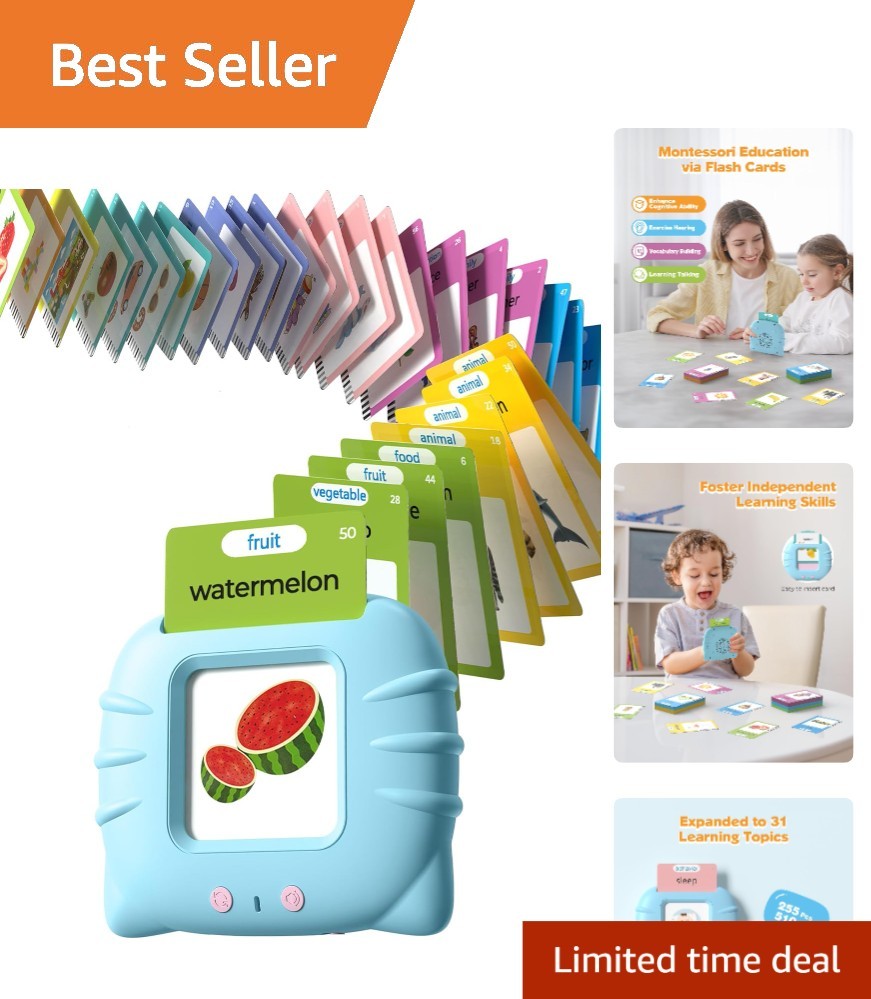 Travel-Friendly Montessori Flash Cards: 510 Words in a Fun Reusable Box