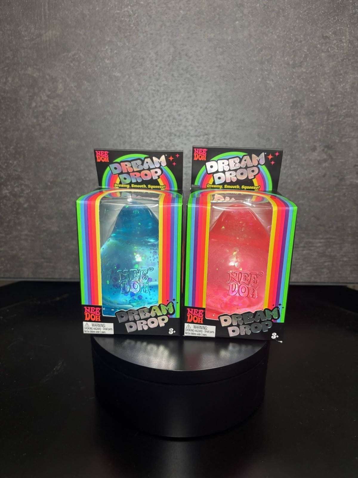 Authentic Viral NeeDoh Dream Drop Set of 2 (Blue And Pink)