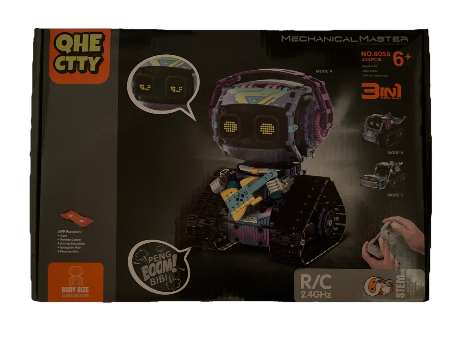 3in1 STEM Robot Building Kit for Kids 6+, APP & Remote Control STEM Robot …
