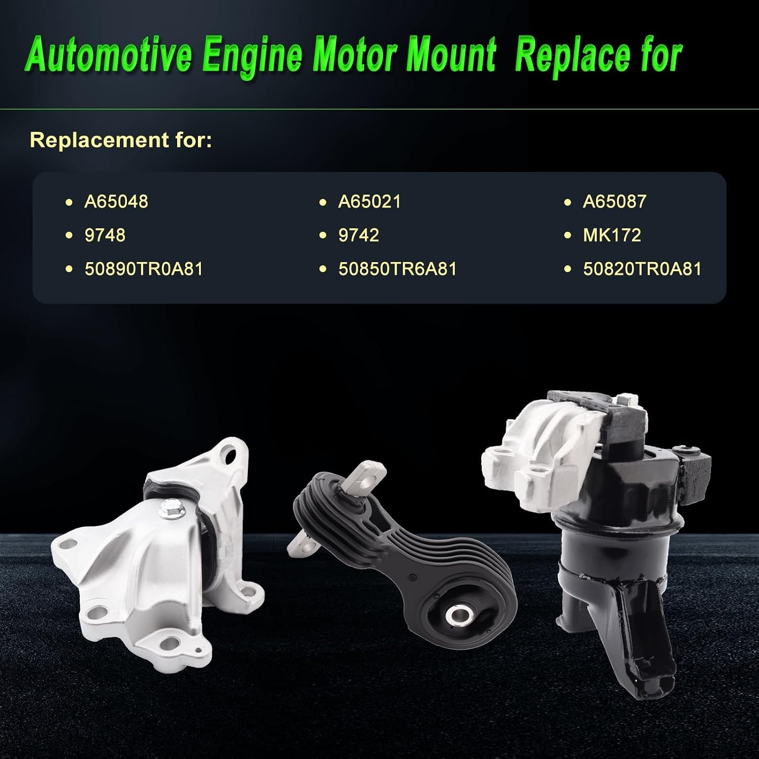 Honda Civic Engine Mount Set 3pc 2012-2015 1.8L
