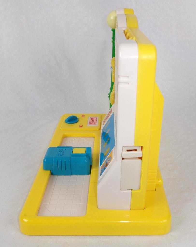 VTech 1992 Sesame Street Big Bird’s First Talking Computer + 20 Cards RARE Works
