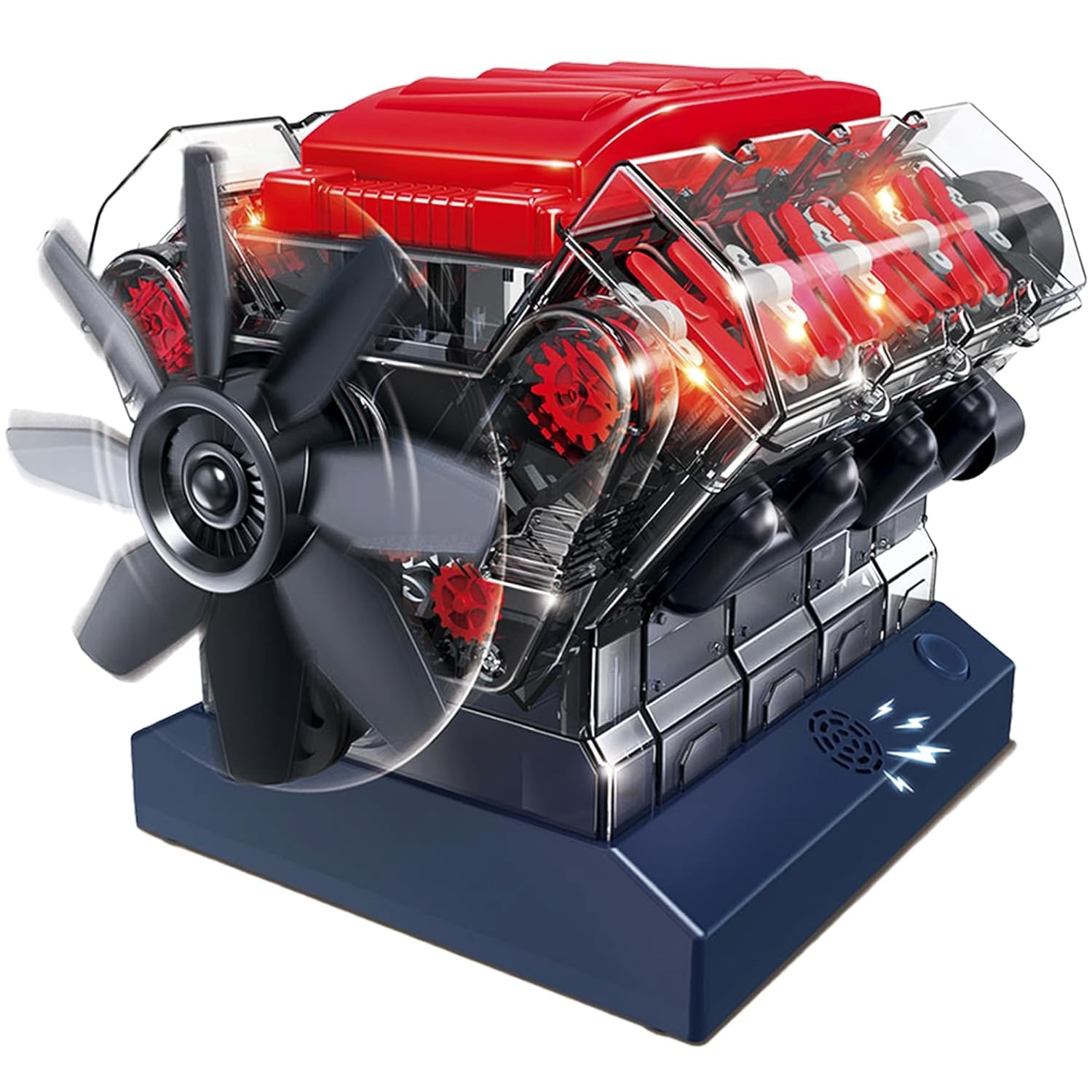 Playz STEM V8 Engine Model Building Kit That Runs