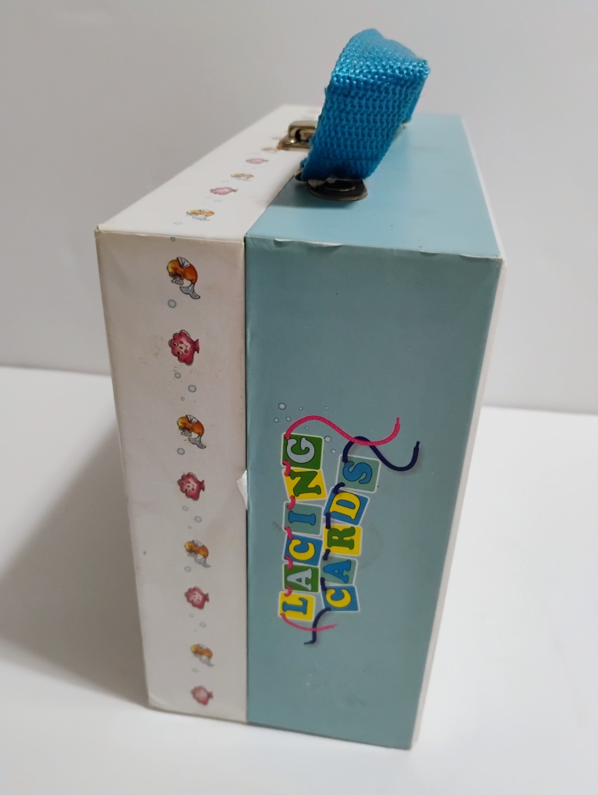 Vntg Spice Box Lacing Cards Under The Sea Edition In Latched Carrying Case