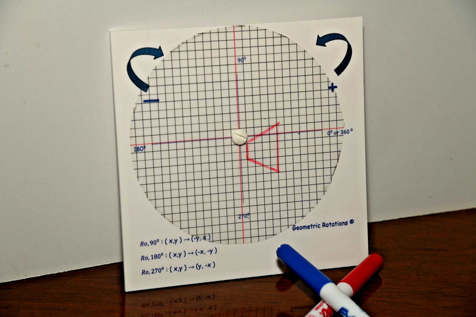 Math School supplies – Geometry Rotations Tool for Transformations