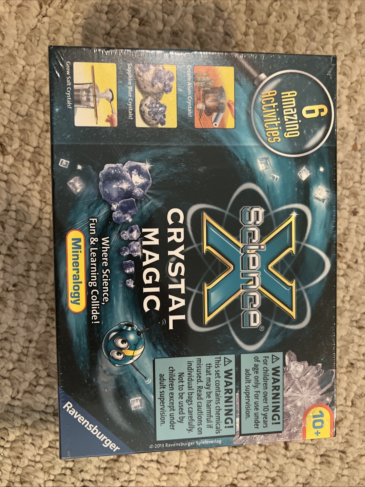 Crystal Magic Set For Children By Ravensburger, Grow Awesome Crystals! SEALED