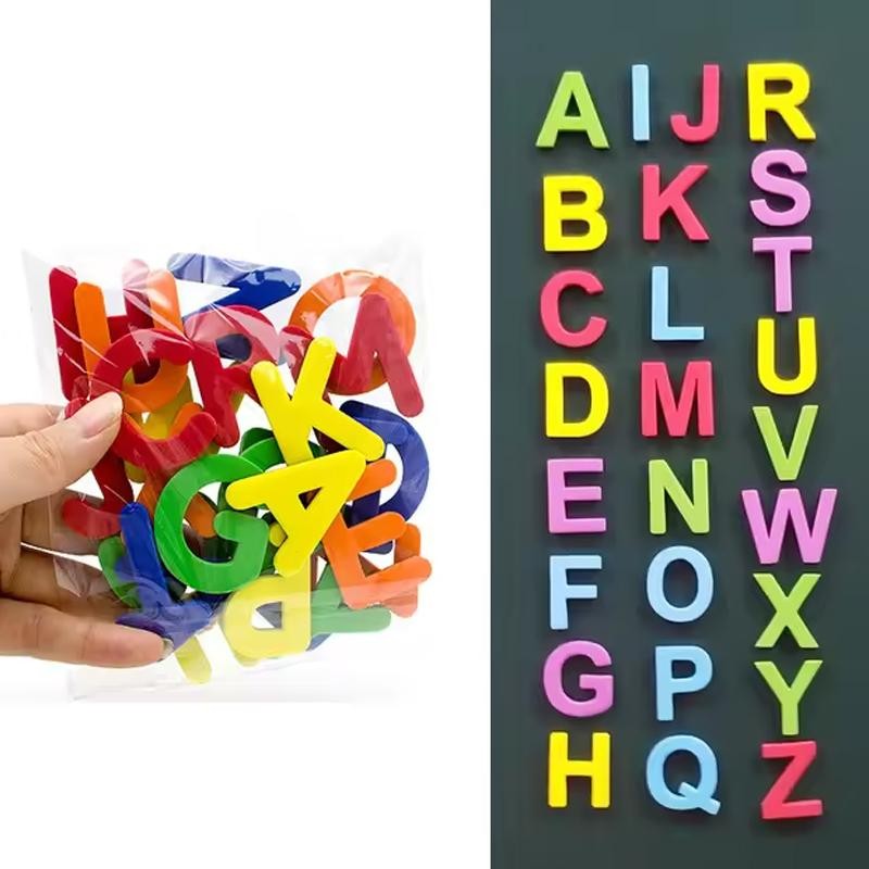 ABC Magnetic Upper case letters Fun Fridge Stickers, Educational Decor