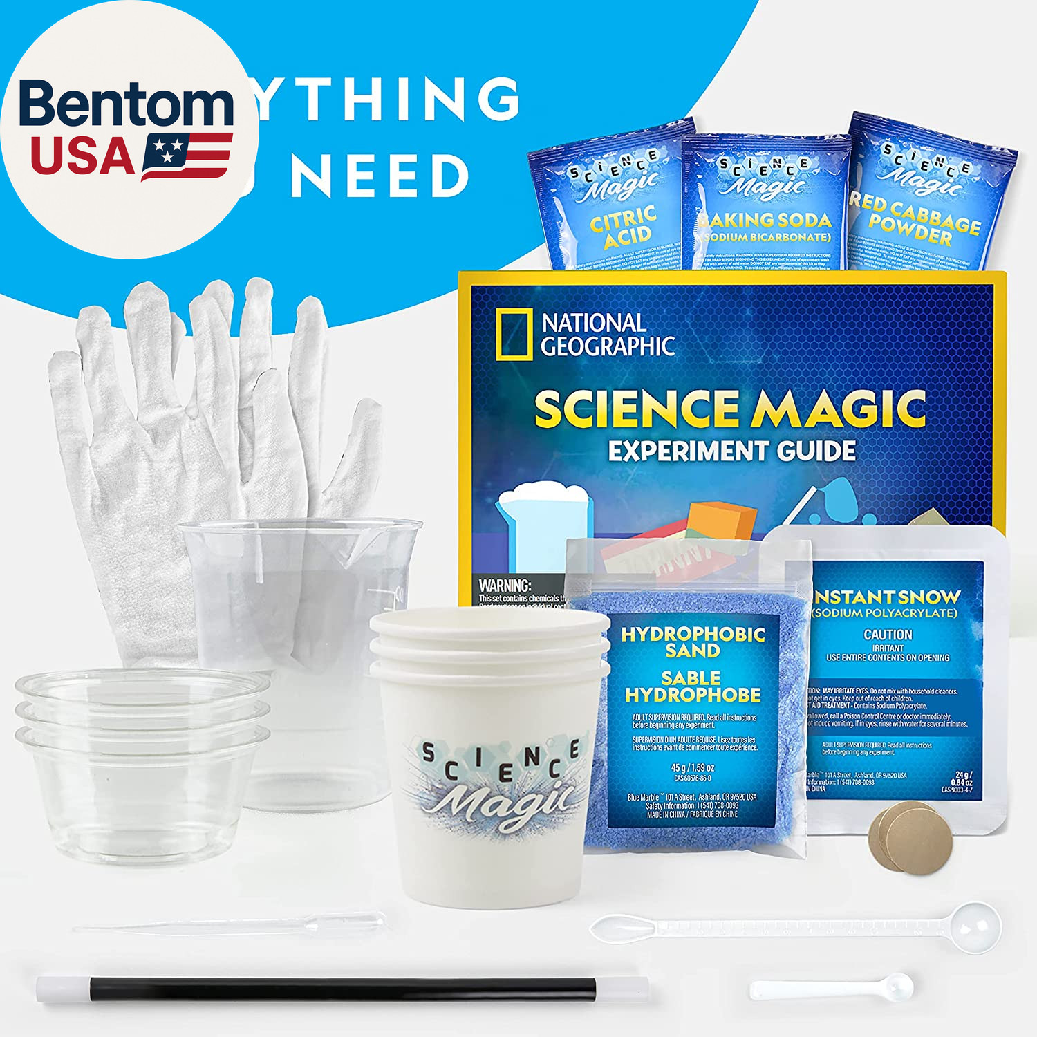 National Geographic Magic Chemistry Set – Science Kit for Kids with 10 Amazing M