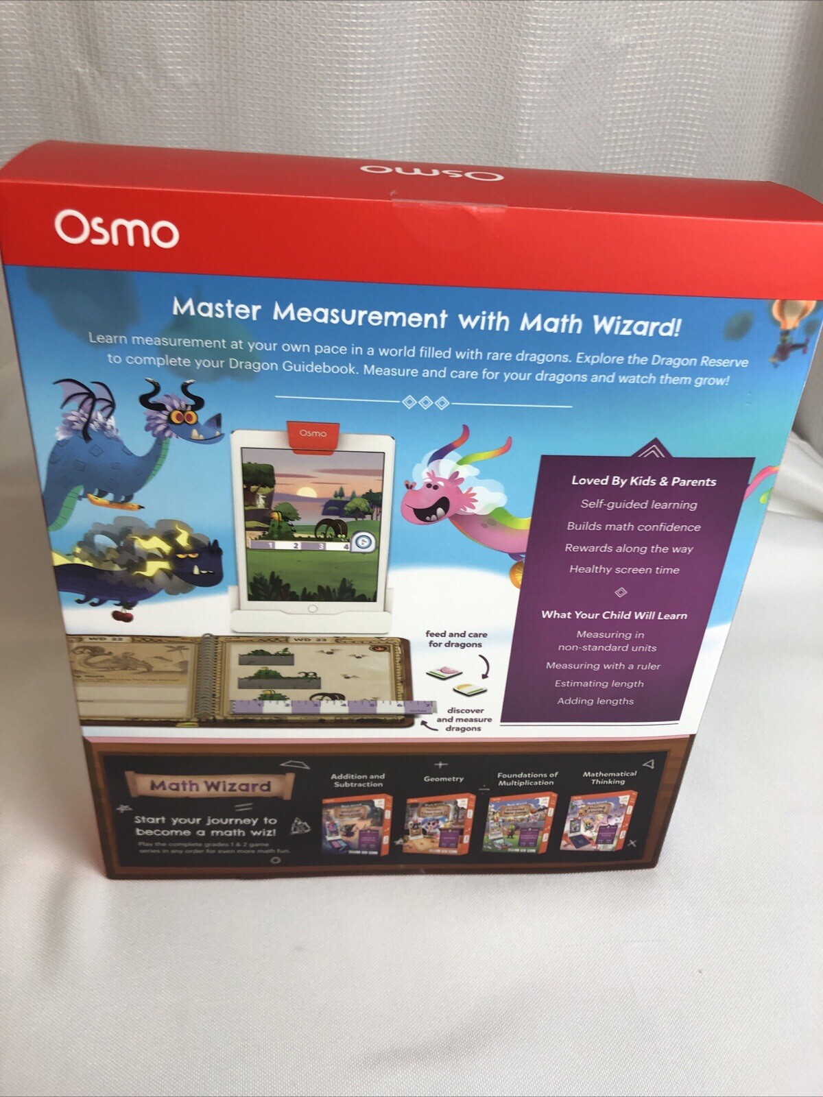Osmo Math Series Wizard & the Secrets of the Dragons Ages 6-8 Yrs Grade 1-2 NEW