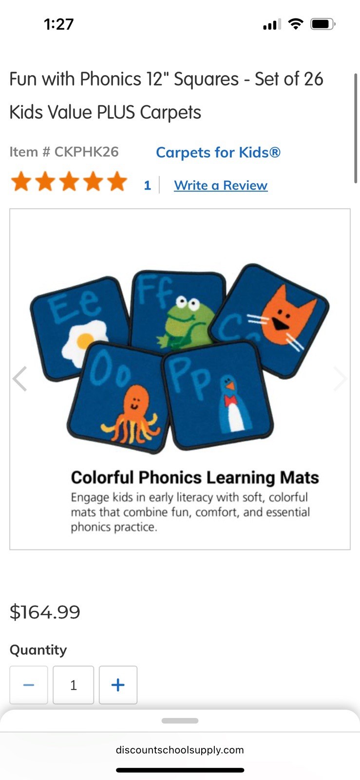 Colorful Phonics Carpet Mats
