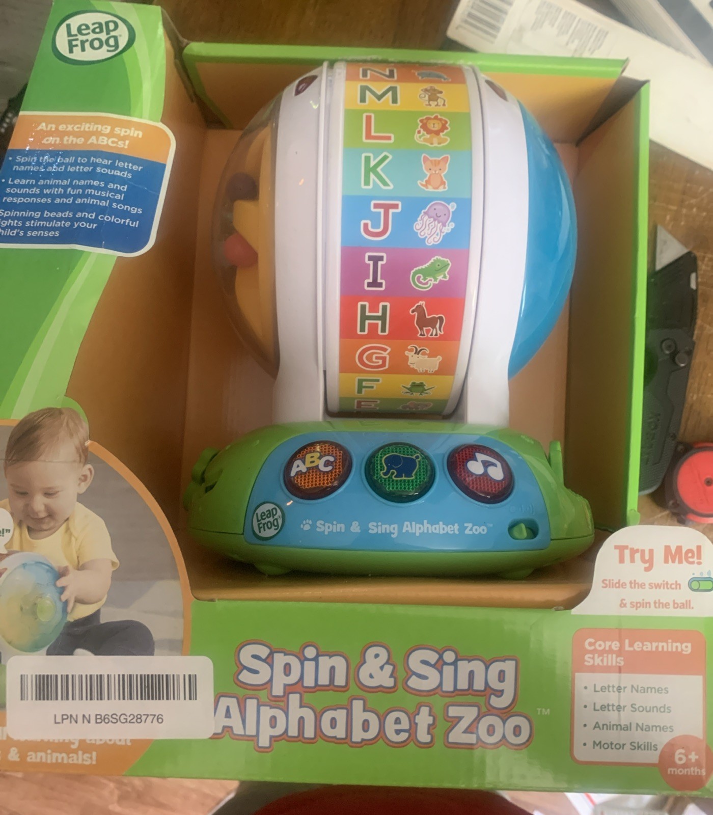 LeapFrog Spin and Sing Alphabet Zoo Blue