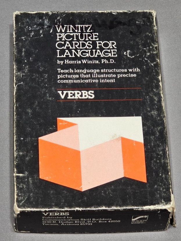 Winitz Picture Cards For Language: Verbs – (Communication Skill Builders) – Used