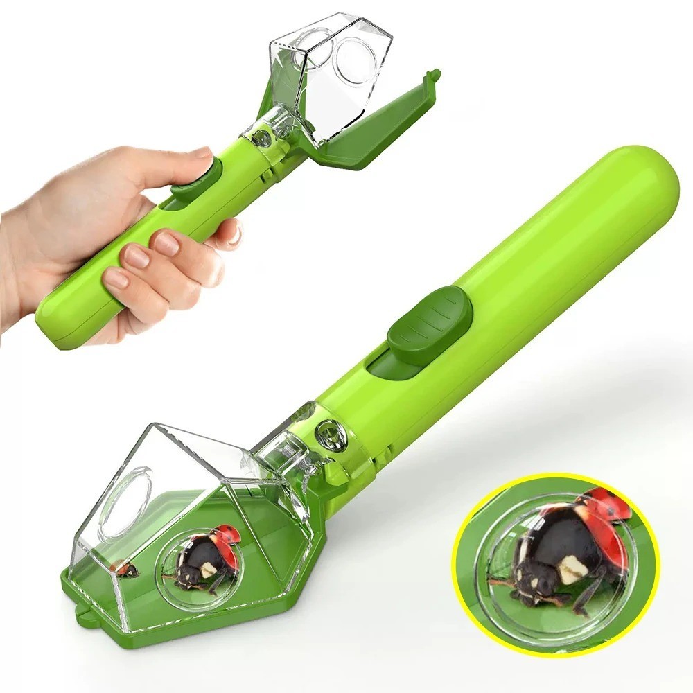 Bug Catcher for Kids, Insect Trap Kit with 6X Magnifier Glass – STEM Educational
