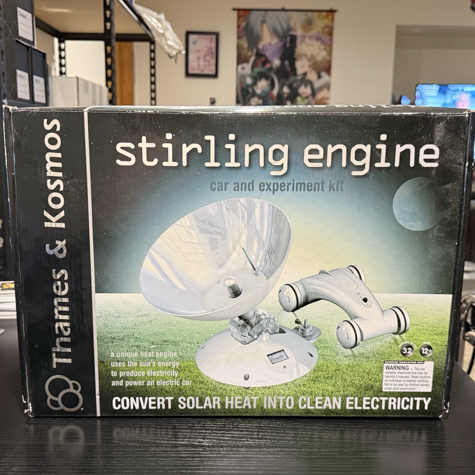 Thames & Kosmos Stirling Engine Car N Experiment Kit Open Box Components Sealed
