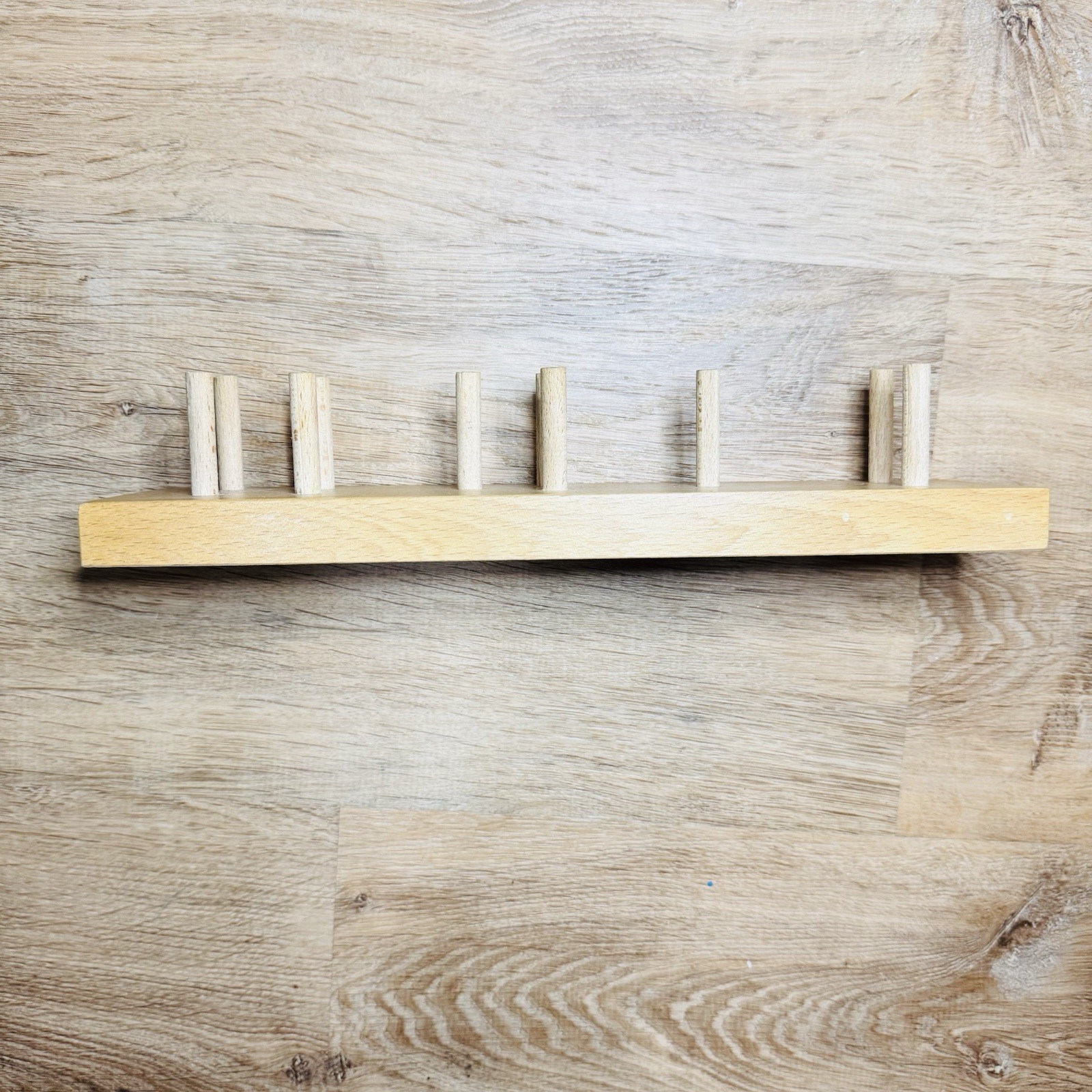 Educational & Fun! IKEA Triska Wooden Shape Stacker Sorting Toy Early Learning!