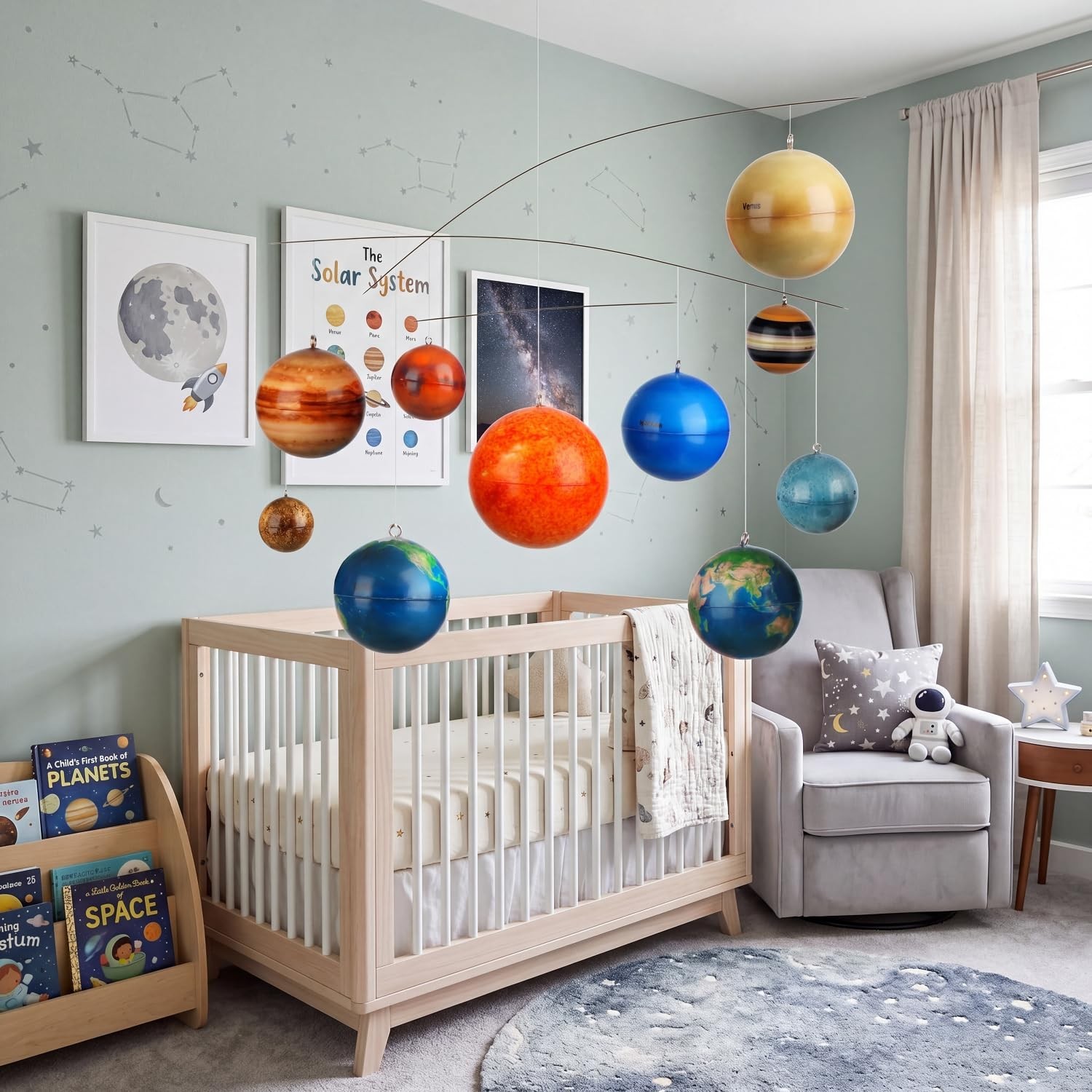 Hollowfly 3D Solar System Mobile Hanging Planets Solar System Decor Education…