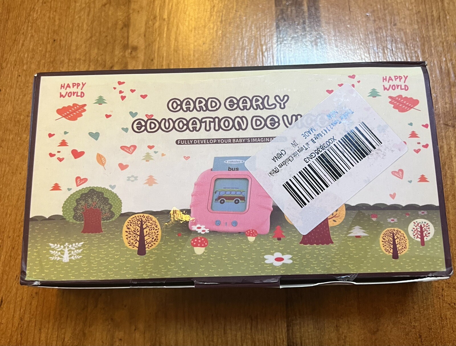 Happy World Card Early Education Device “Pink” Fully Develop Baby’s Imagination