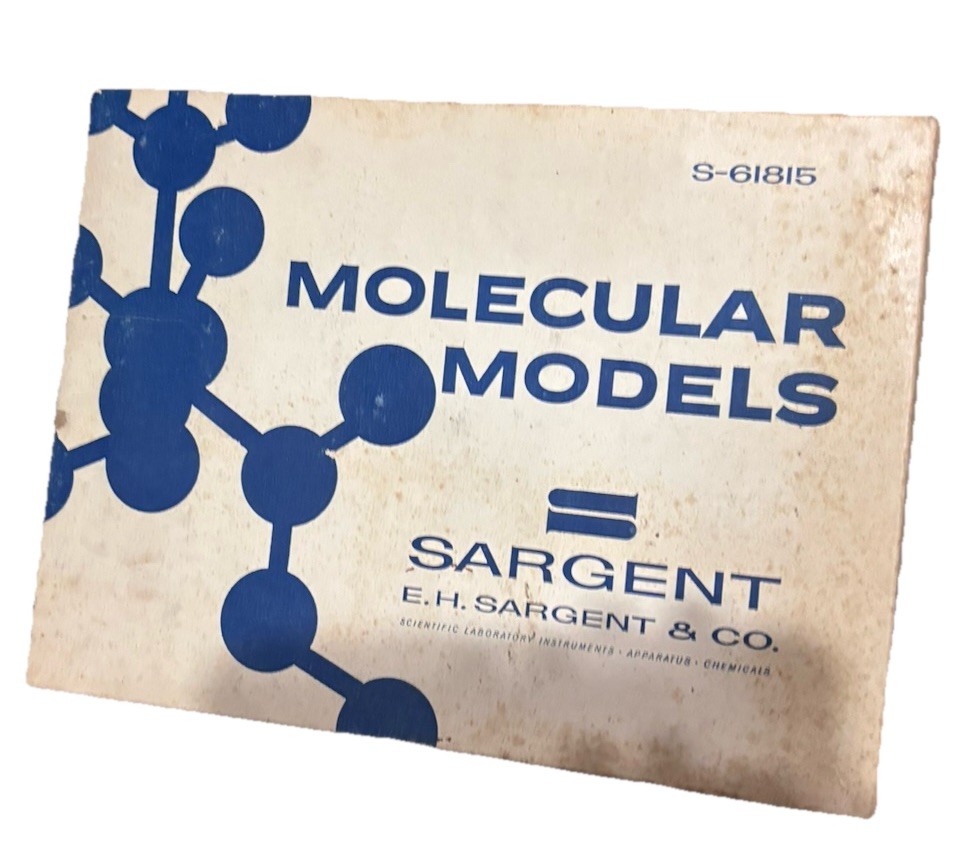 Vintage 1960s Molecular Models Kit Sargent S-61815