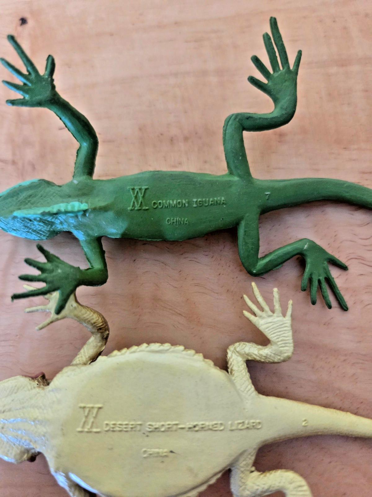 Lot of 7 PVC Plastic Rubber Toy Figure Lizards