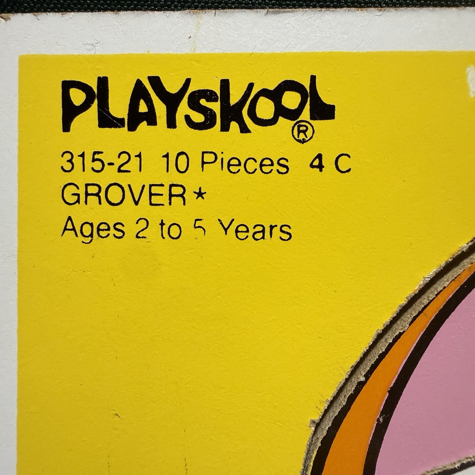 Vintage 1979 Grover Sesame Street Playskool Puzzle Jim Henson Muppets Frank Oz
