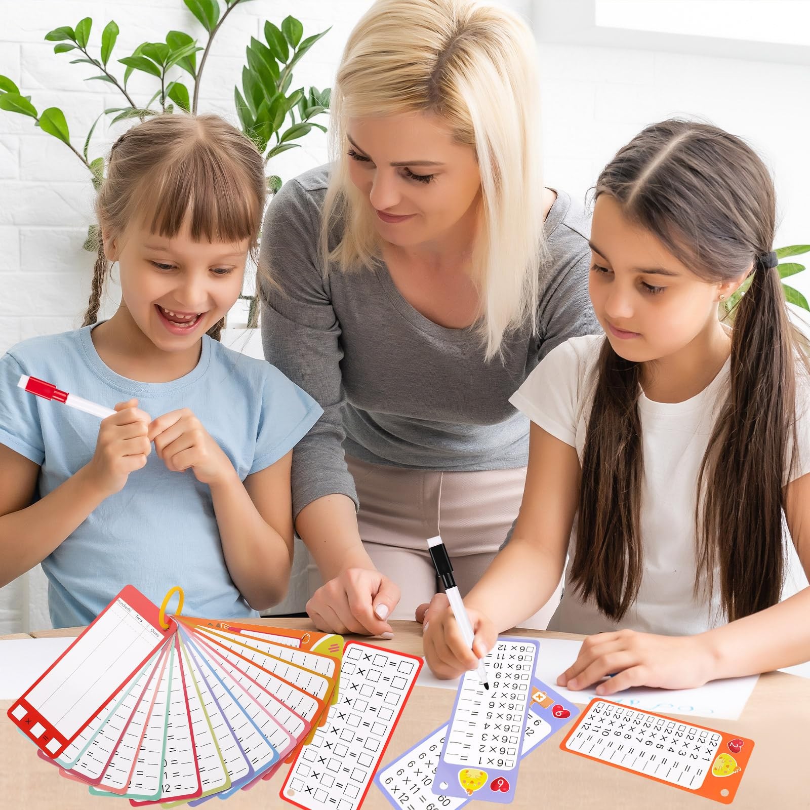 15Pcs Multiplication Flash Cards 0-12, Time Table Flash Cards Chart