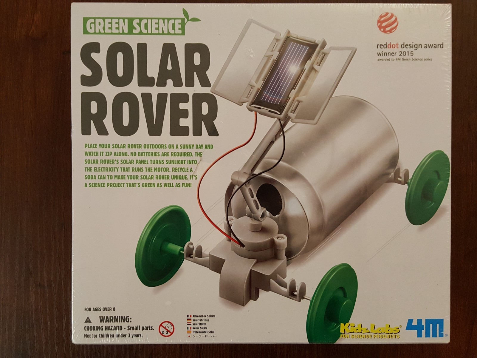 4M Solar Rover Kit Red-dot design award winner 2015 nice. solar-powered vehicle