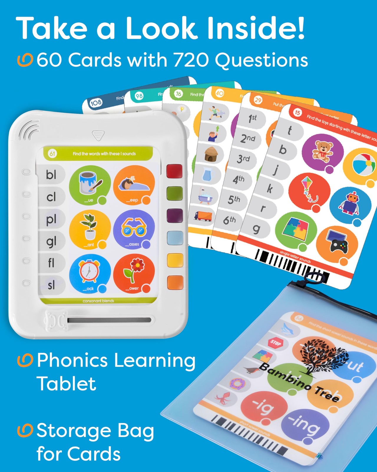 Phonics Machine Learning Pad – Electronic Reading Game for Kids Age 5-11 – Le…