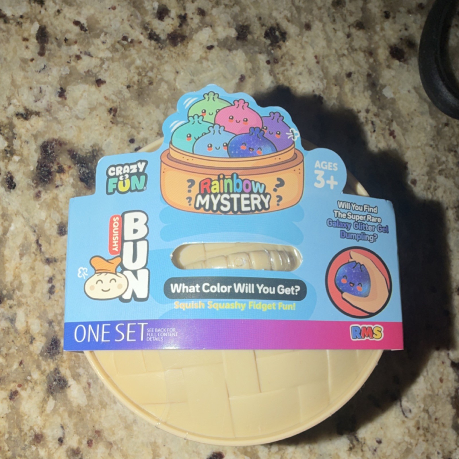 Crazy Fun Rainbow Mystery Bun Squishy Tactile Sensory Fidget Toy Ages 3+