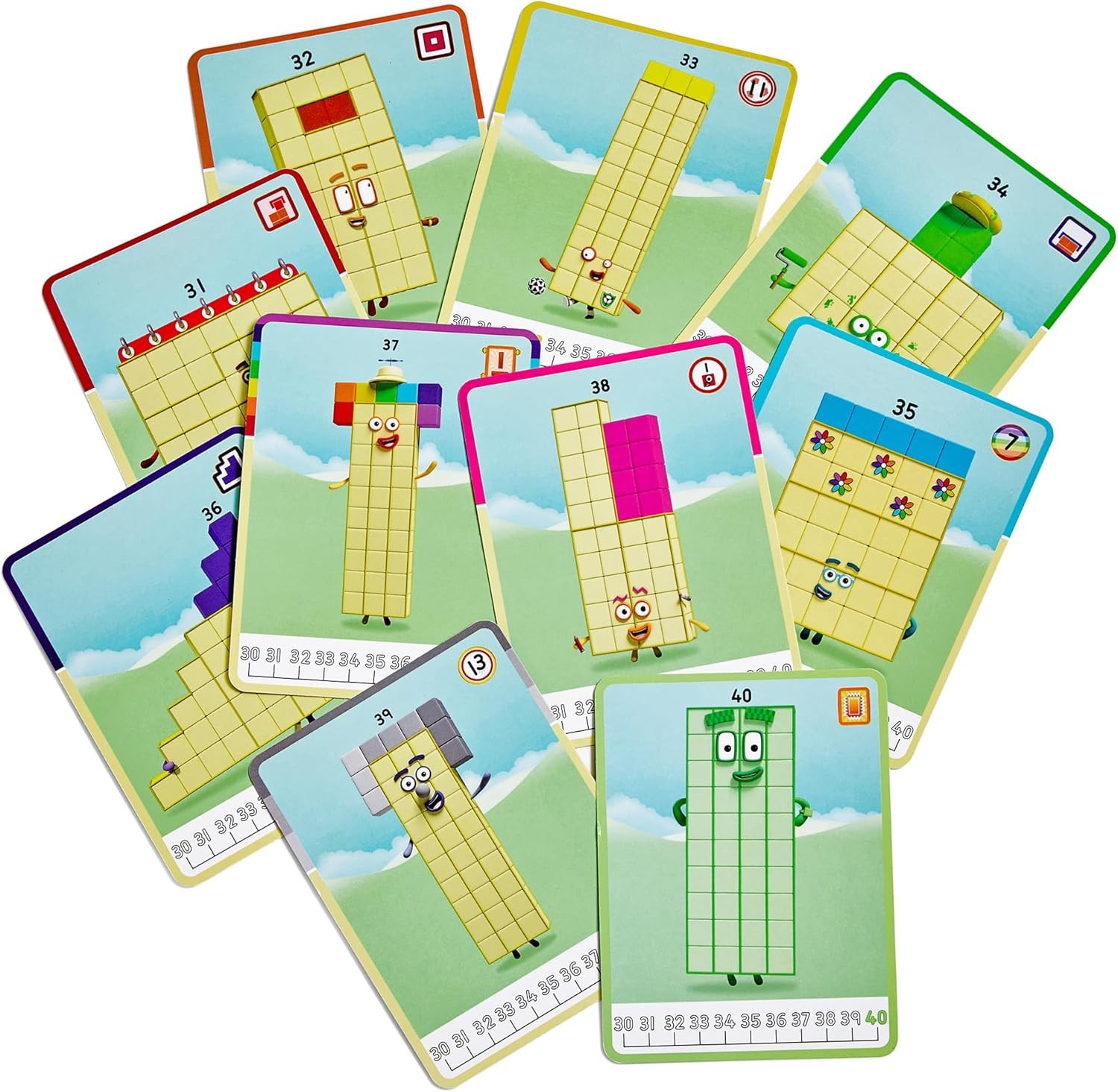 Numberblocks 31-40 MathLink Cubes Activity Set – Learn Numbers & Early Math Skil