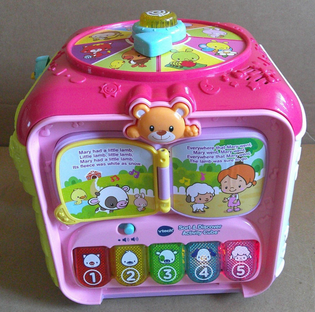 VTech Sort and Discover Activity Cube, Multicolor with BLOCKS
