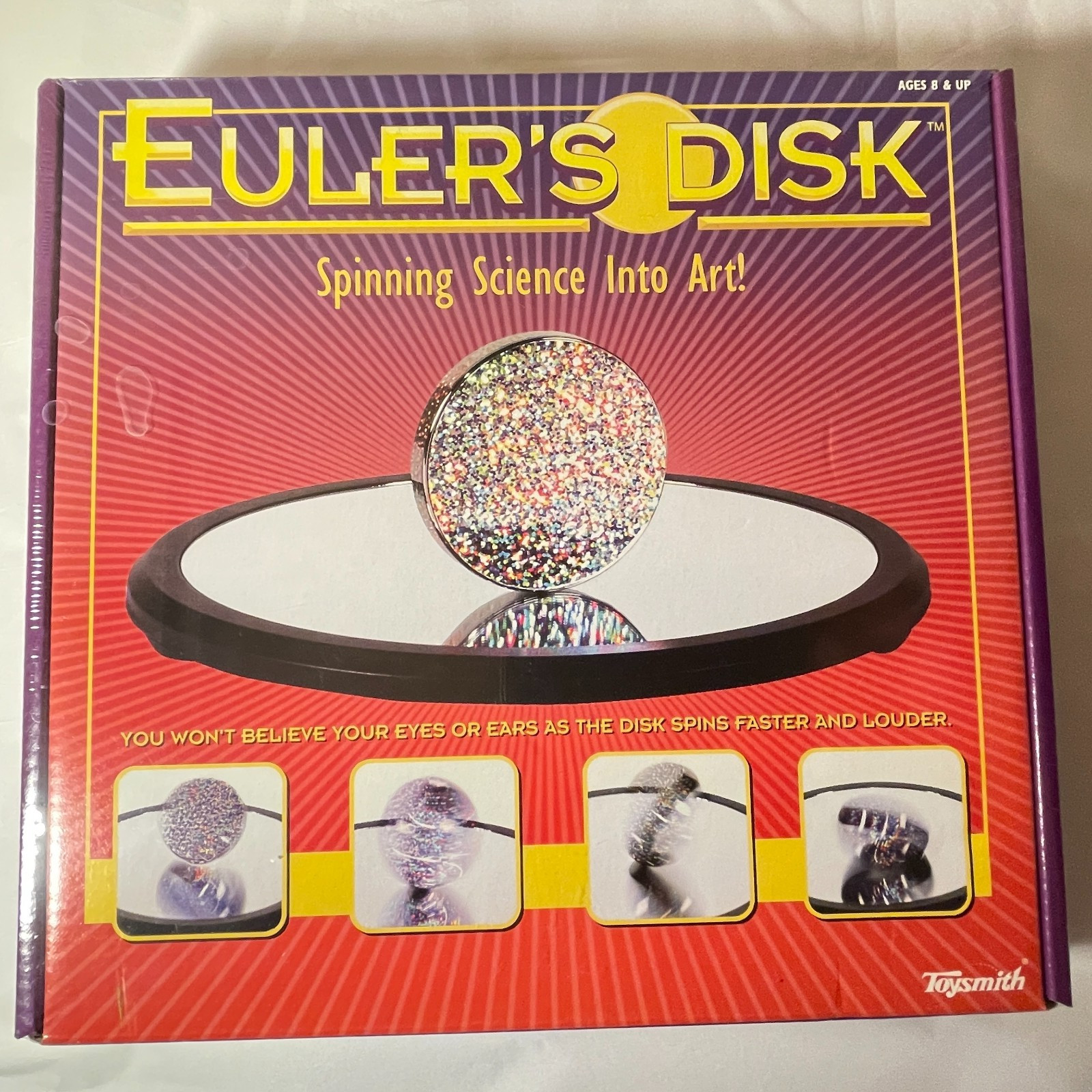 Toysmith Euler’s Disk 791709 Spinning Science Into Art Game STEM New SEALED