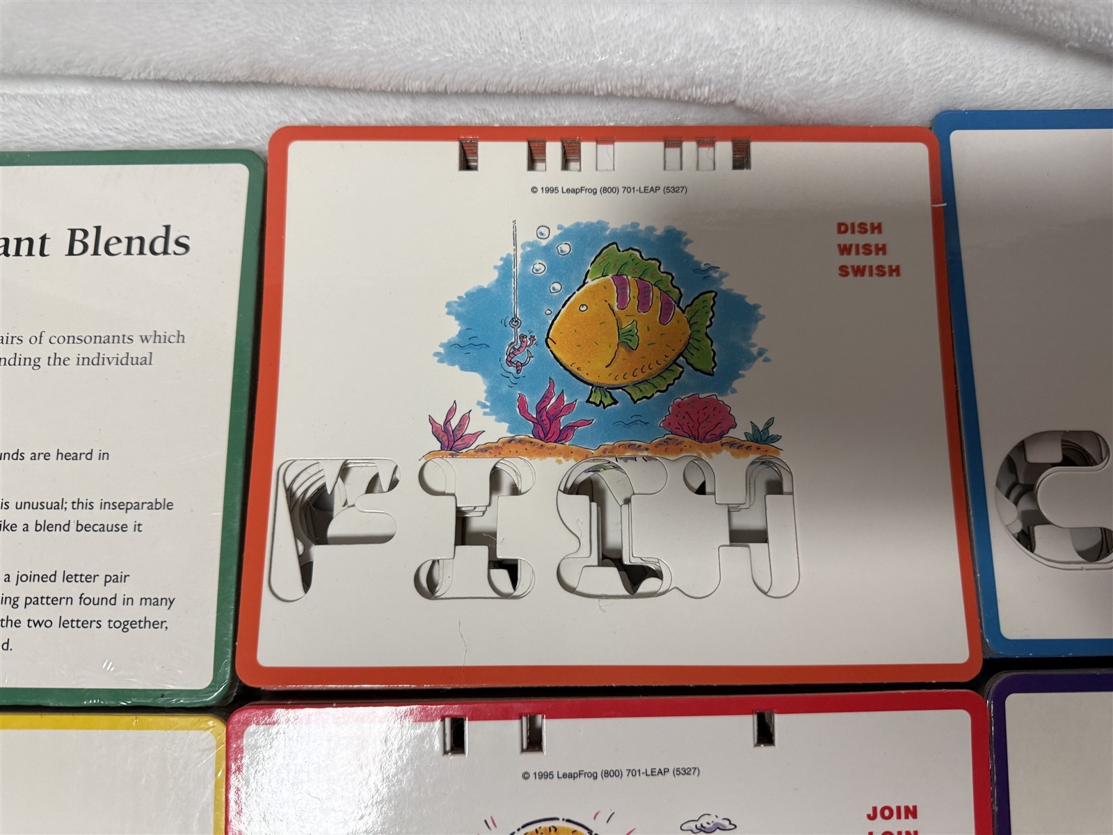 1995 LEAPFROG PHONICS DESK LEARNING SYSTEM CARD SETS 130 CARDS