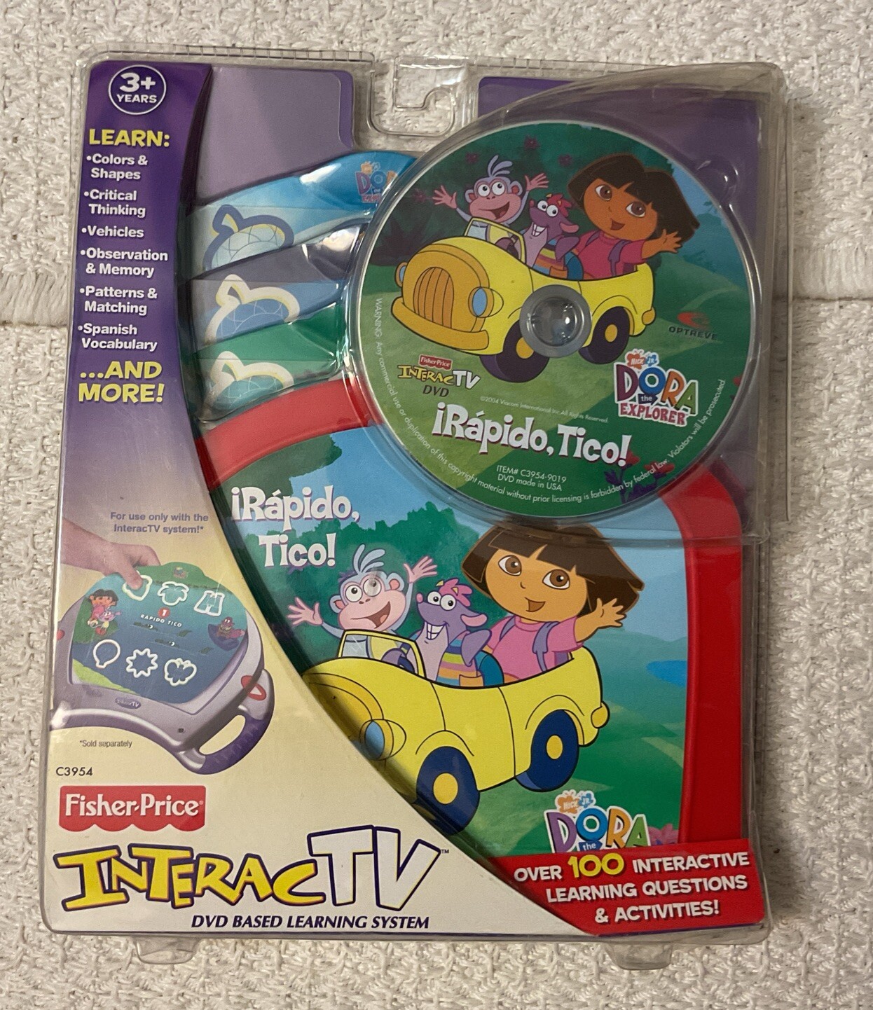 Fisher Price InteracTV DORA THE EXPLORER Rapido Tico! – C3954, BRAND NEW