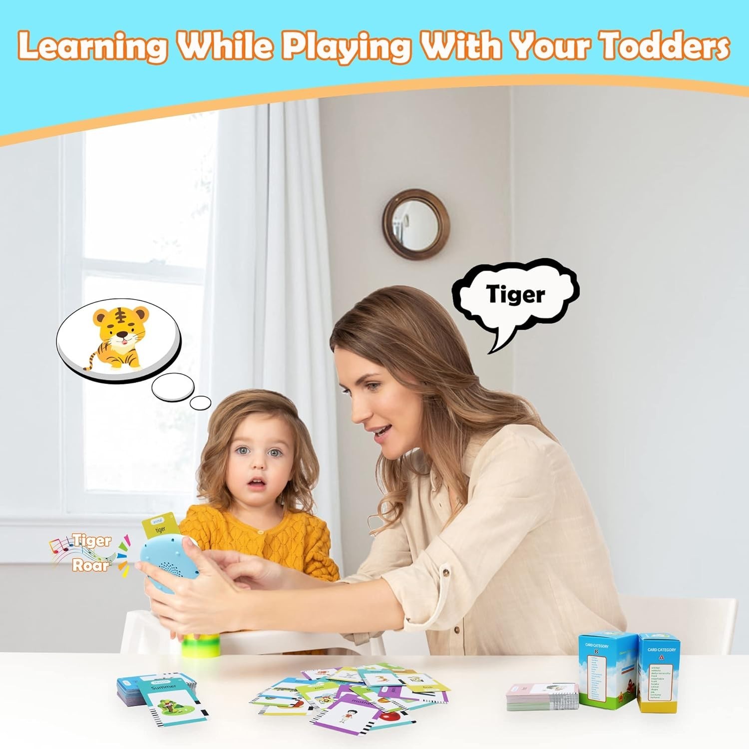 Interactive Speech Buddy Flash Cards: Spanish & English, Perfect for 3-8