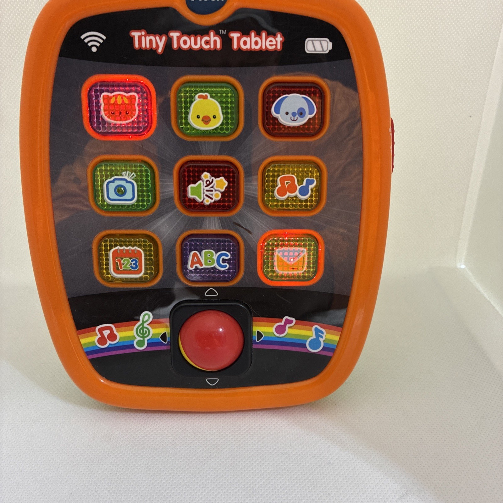 VTech Tiny Touch Tablet Learning Toy Orange Green Interactive Educational Kids