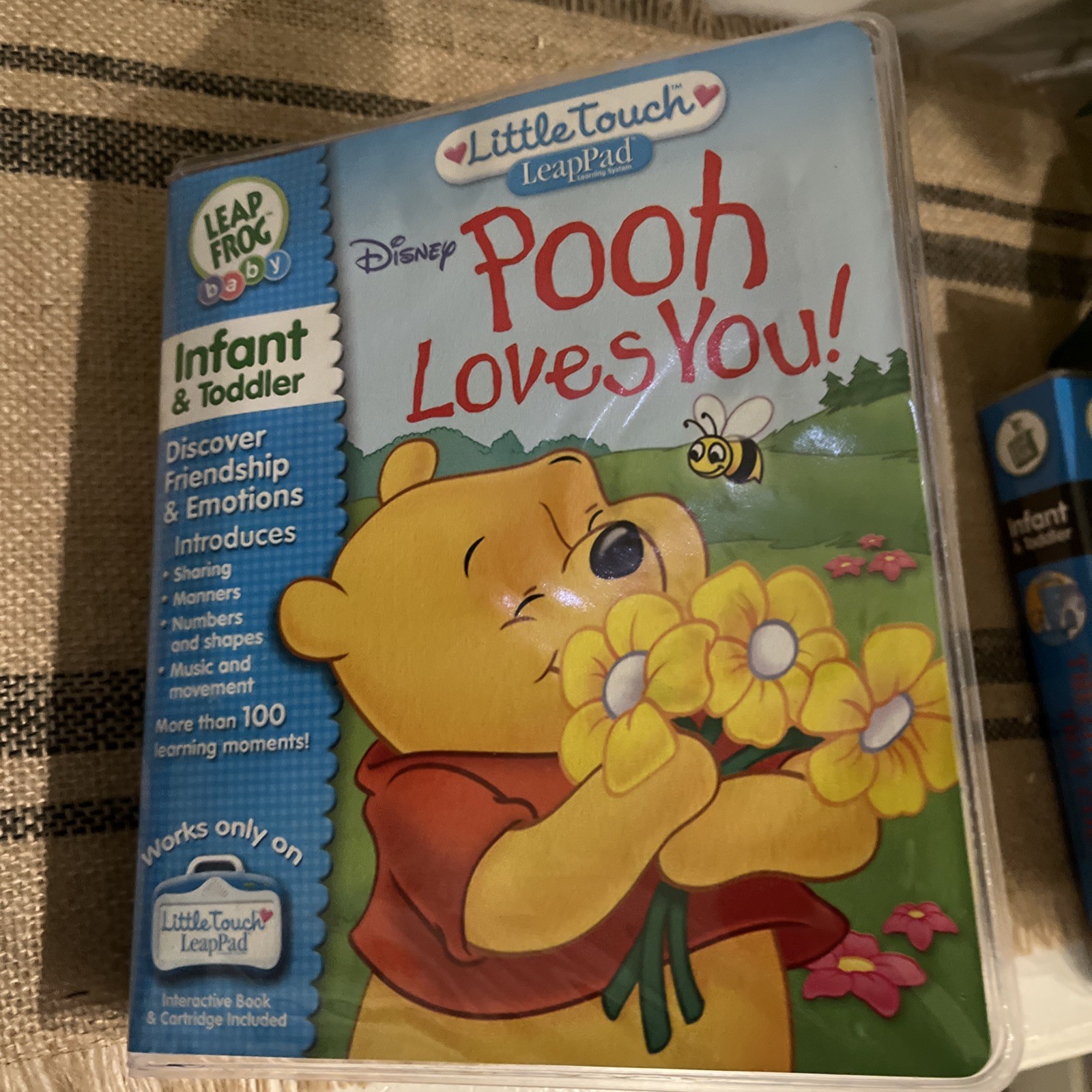 Leap Frog LeapPad Little Touch Library Disney Pooh Loves You Infant And Toddler